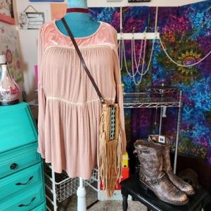 NWT Suzanne Betro Peasant Top